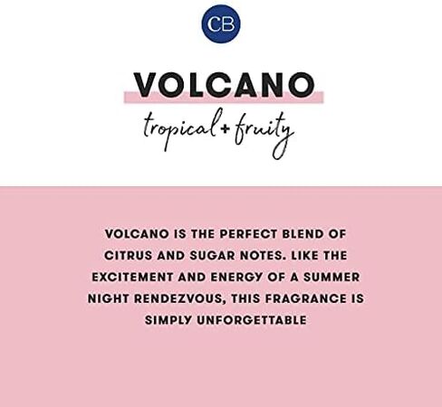 Capri Blue Volcano Printed Travel Tin Jar Candle - Luxury Candle with a Long Lasting Soy Wax Blend - Scented with Tropical & Fruity Fragrance (Lavender Color, 8.5 oz) in Kuwait