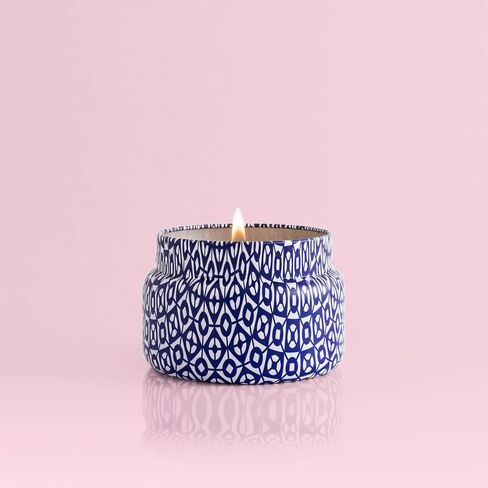 Capri Blue Volcano Printed Travel Tin Jar Candle - Luxury Candle with a Long Lasting Soy Wax Blend - Scented with Tropical & Fruity Fragrance (Lavender Color, 8.5 oz) in Kuwait