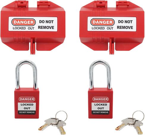 Plug Lockout Tagout with Safety Padlock for 110V-125V Medium Electrical Power Cord Plug Lock in Saudi Arabia