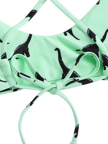 SOLY HUX Women's Cute Print Criss Cross Tie Back Bikini Bathing Suit 2 Piece Swimsuits in Saudi Arabia