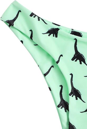 SOLY HUX Women's Cute Print Criss Cross Tie Back Bikini Bathing Suit 2 Piece Swimsuits in Saudi Arabia