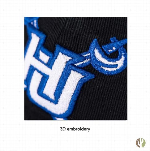 قبعة بيسبول جامعة ديزرت كاكتوس هامبتون فرجينيا بايرتس ذات حواف مطرزة، حزام قماش قابل للتعديل للبالغين (نمط C) أزرق in Kuwait