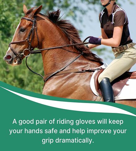 ChinFun Women's 100% Leather Insulated Horse Riding Gloves Breathable Equestrian Gloves Outdoor Horseback Gloves in Kuwait