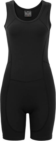 Pontoon Ladies Unisuit for Rowing - For Your Crew or for Training Fabric with Flat-Locked Seams for Next to Skin Comfort… (Charcoal, Small) in Saudi Arabia