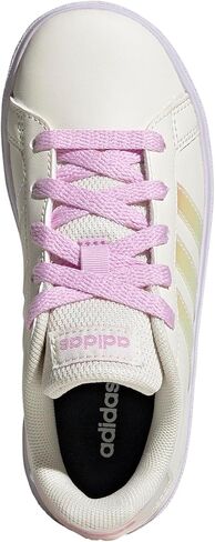 حذاء رياضي adidas Grand Court 2.0، أبيض/وردي بليس/وردي شفاف، 1 US للأطفال الصغار in Saudi Arabia