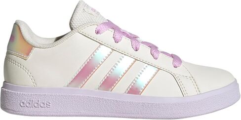 حذاء رياضي adidas Grand Court 2.0، أبيض/وردي بليس/وردي شفاف، 1 US للأطفال الصغار in Saudi Arabia