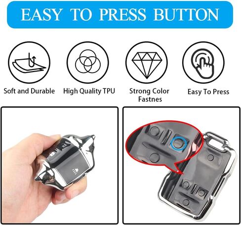 for Chevy Key Fob Cover with Keychain,Car Key Case Shell Protector for Chevrolet Chevy Silverado Colorado GMC Sierra Canyon Yukon Tahoe Suburban in Kuwait