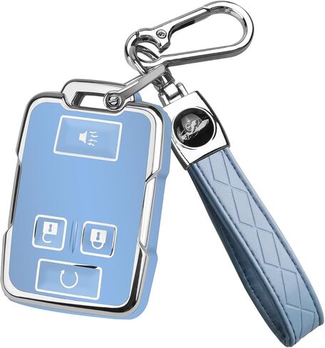 for Chevy Key Fob Cover with Keychain,Car Key Case Shell Protector for Chevrolet Chevy Silverado Colorado GMC Sierra Canyon Yukon Tahoe Suburban in Kuwait