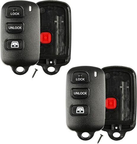 Remote Key Fob Shell Case Window Replacement for Toyota Sequoia 4Runner 3btn (ELVATDD) in Saudi Arabia