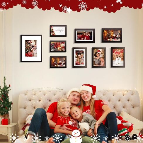 cozymood 4x6 Picture Frame Set of 2, Black Picture Frames 4x6 Photo Frame with Hd Plexiglass, Small Picture Frames 4 by 6 Picture Frame Matted to 3.5x5 Picture Frame, Desk Picture Frames for Office in Saudi Arabia