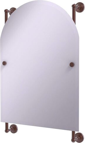 Allied Brass WP-27-94-SFG Waverly Place Collection Arched Top Frameless Rail Mounted Mirror, Sea Foam Green in Saudi Arabia