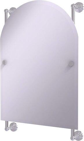 Allied Brass WP-27-94-SFG Waverly Place Collection Arched Top Frameless Rail Mounted Mirror, Sea Foam Green in Saudi Arabia
