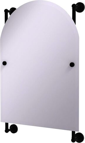Allied Brass WP-27-94-SFG Waverly Place Collection Arched Top Frameless Rail Mounted Mirror, Sea Foam Green in Saudi Arabia