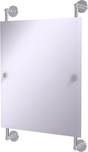 مرآة مثبتة على السكك الحديدية مستطيلة بدون إطار من مجموعة Prestige Skyline Collection P1000-27-92-SFG من Allied Brass، لون أخضر رغوي بحري in Saudi Arabia