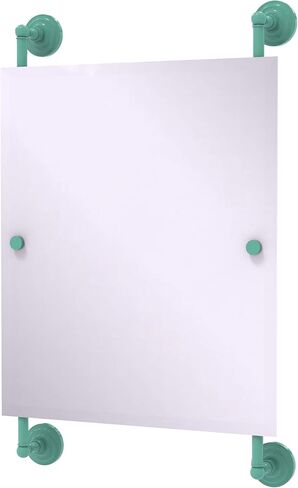 Allied Brass QN-27-92-SGL Que Rectangular Frameless Rail Mounted Mirror, Spanish Gold in Saudi Arabia