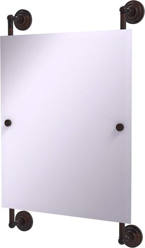 Allied Brass QN-27-92-SGL Que Rectangular Frameless Rail Mounted Mirror, Spanish Gold in Saudi Arabia