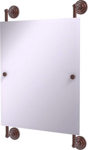 Allied Brass QN-27-92-SGL Que Rectangular Frameless Rail Mounted Mirror, Spanish Gold in Saudi Arabia