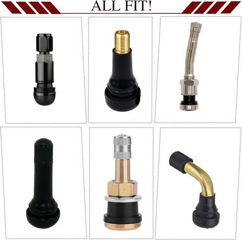8 Pack Valve Stem Cap for Cars, Aluminum Tire Air Valve Cap Dustproof Air Covers, Universal Tire Stem Caps Airtight Seal for Cars, SUV, Bike, Motorcycle and Trucks, Hexagon Design(Black) in Saudi Arabia