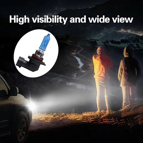 قطعتان من مصباح هالوجين H11 للسيارة، 12 فولت 100 وات، قابس وتشغيل مصباح الضباب فائق السطوع مع قاعدة بلاستيكية باكليت، استبدال ضوء زجاج الكوارتز للحماية من الأشعة فوق البنفسجية، عالمي لمعظم السيارات (أبيض) in Kuwait