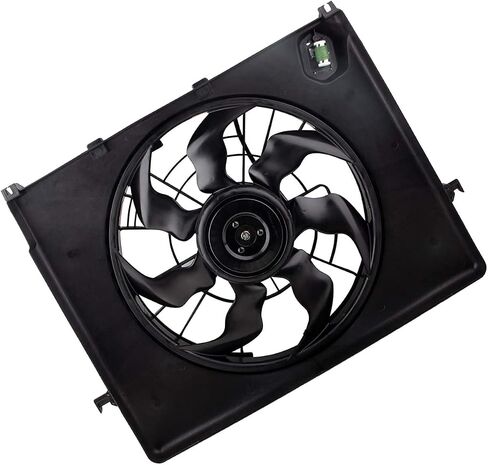 621-477 Engine Radiator Condenser Cooling Fan Assembly for Hyundai Sonata 2.4L 2011 2012, for Kia Optima 2.4L 2011 2012 2013 2014 253803Q170,253803R170 DYHA-5-088 KI3115136 622630 in Saudi Arabia