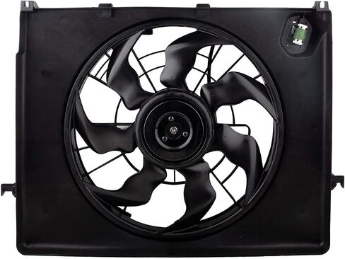 621-477 Engine Radiator Condenser Cooling Fan Assembly for Hyundai Sonata 2.4L 2011 2012, for Kia Optima 2.4L 2011 2012 2013 2014 253803Q170,253803R170 DYHA-5-088 KI3115136 622630 in Saudi Arabia