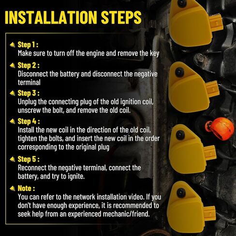 حزم ملف الإشعال UF582 مع شمعات إشعال إيريديوم، متوافقة مع Honda Civic 1.8L L4 2006-2011، بديل لـ C1580، IC662، 5C1637، GN10324 in Kuwait