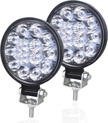 Willpower 2 Pieces 4 inch 10cm 48W Mini Thin LED Work Light Spot Beam LED Pods Driving Lights 12V 24V Offroad Fog Lamps for Truck Tractor Boat 4x4 Car SUV ATV Excavator in Saudi Arabia