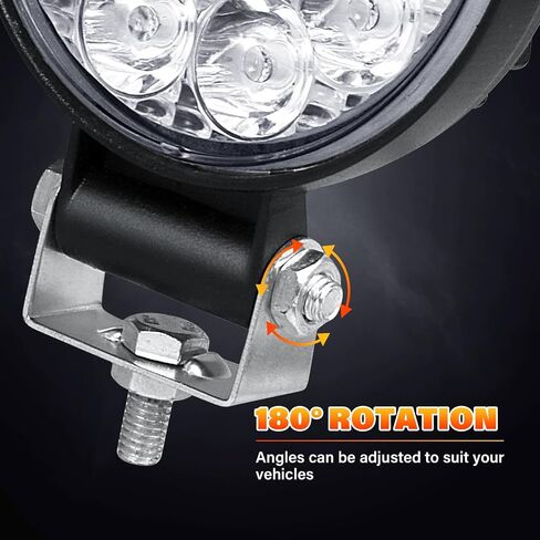 Willpower 2 Pieces 4 inch 10cm 48W Mini Thin LED Work Light Spot Beam LED Pods Driving Lights 12V 24V Offroad Fog Lamps for Truck Tractor Boat 4x4 Car SUV ATV Excavator in Saudi Arabia