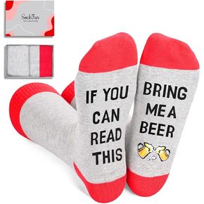 sockfun Funny Beer Gifts for Men, If You Can Read This Beer Socks for Drink Lovers, Beer Gifts Drinking Gifts