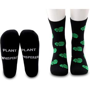 MBMSO 2 Pairs Plant Whisperer Socks Gardener Gifts Socks Funny Gardening Gifts Plant Lover Gifts
