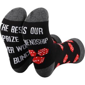 BDPWSS Funny Bunco Gift Bunco Sock Bunco Party Gift Bunco Queen Gift Casino Gambling Gift Dice Game Bunco Gift Bunco Game