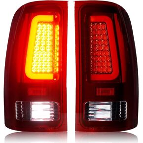 Tresound LED Tail Light + 3rd Third Brake Cargo Lamp for GMC Sierra 1500 2007-2013, 2500 3500 2007-2014, High Mount Stop Light Rear Taillight Assembly, 25958485, GM2800208, GM2801208, 25958484