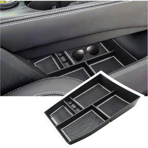 Center Console Organizer Compatible with 2021 2022 2023 2024 2025 Nissan Rogue(S/SL/SV/Platinum) Armrest Storage Box Insert Tray Nissan Rogue Accessorie Console Pallet Container with Coin Storage