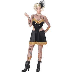 California Costumes womens The Amazing Tattooed Lady Adult Costume