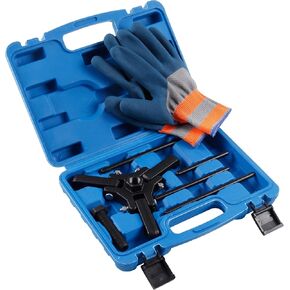 Harmonic Balancer Puller Kit/Installer Set, Adjustable 3-Jaw Puller Set for Removing Harmonic Dampers & Balancers, Upgraded 3-Jaw Pulley Puller Kit Compatible with Chevy GM Chrysler Cadillac Ford ect.