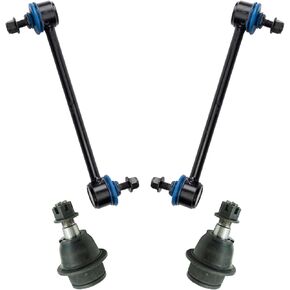 TRQ Front Suspension Kit Ball Joint Sway Bar Stabilizer Link Compatible with 2010-2013 Ford Transit Connect