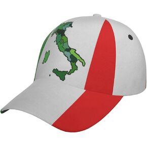 Funny Italy Flag Italian Flag Baseball Hat for Women Men Adjustable Baseball Cap Packable Sun Hat