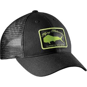 Flying Fisherman Mahi Trucker Hat Black/Lime