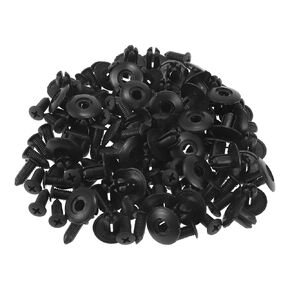 Car Front Fender Skirt Clip for Kia Soul 1.6L 2.0L 2010-2019 Durable No.8659028000 | Bumper Push Type Plastic Retainer Rivets Black 50 Pcs