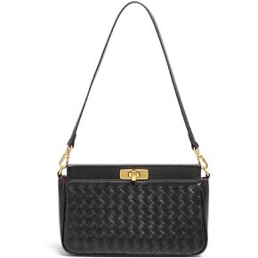 Woven Shoulder Bags for Women Trendy Woven Purses for Women Vegan Leather Hobo Bag Shoulder Handbags