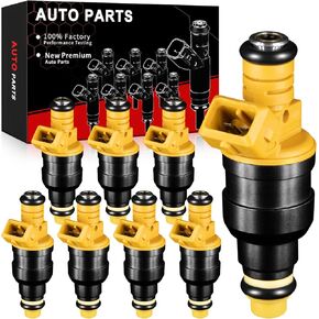 Fuel Injectors 4.6L 5.0L 5.4L 5.8L Fits for:-Ford F150 1989-2003 F250 1989-1999 for:-Mustang 1996-2004 Expedition 1997-2002 for:-Mercury Grand Marquis 1992-1997 OE# 0280150943 (set of 8)