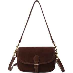 Brown Suede Bag for Women Burgundy Suede Purse Fall Wine Purse Trendy Small Crossbody Bag Satchel Purse