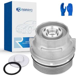 Oil Filter Housing Cap + Plug Compatible with Toyota Replace 15620-31060 15643-31050 1562031060 1564331050