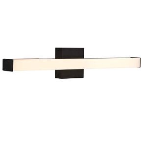 Hamilton Hills Rectangular 24 Inch Thin Bar LED Vanity Lighting Fixture | Brushed Nickel Bathroom Lights Over Mirror | Warm Bright Light 3000K, 3500K or 4000K