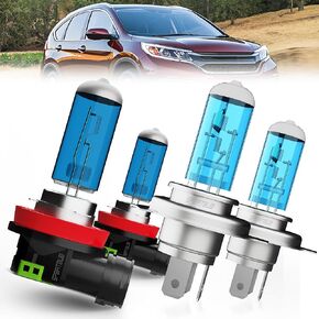 headlight bulbs Compatible With Mini Cooper Countryman/Paceman 2011 2012 2013 2014 2015 2016, Halogen 9008/H13 Headlamp H8/H11 Fog Light, Plug n Play, 6000K White, 4-Pack