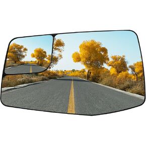 Driver Side Mirror Replacement for Chevrolet Chevy Silverado 1500 2500 3500 HD,for GMC Sierra 1500,Sierra 2500 3500 HD - Left Side Mirror Glass, Rear View Mirrors Glass with Power Heated