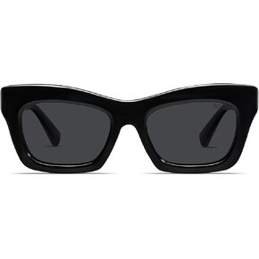 SOJOS Trendy Cat Eye Polarized Sunglasses for Women Men Retro Chuncky Designer Sunnies SJ2339