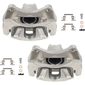 Autoround 18B5032 18B5033 Front Brake Caliper with Bracket fit for Jeep Compass/Patriot 2007-2017, Chrysler 200 2011-2014/ Sebring 07-10, Dodge Avenger 08-14/ Caliber 07-12, Both left right Side