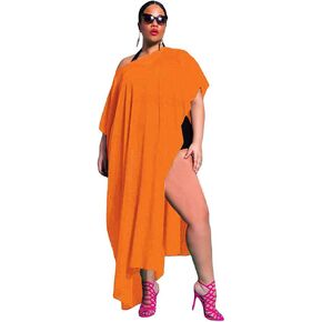 Prime Leader Rose Red Draped Plus Size Cover-up