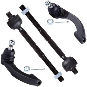 SCITOO 4pcs Front Suspension Kit Inner Outer Tie Rod End Fit 1995-2000 For Chrysler Cirrus 1996-2006 For Chrysler Sebring 1995-2006 For Dodge Stratus 1996-2000 For Plymouth Breeze